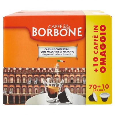 CAFFE'BORBONE NESPRESSO DECISA 70+10 CAPSULA