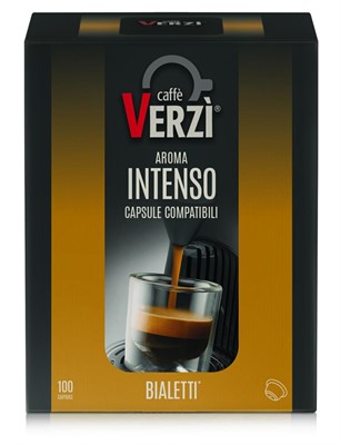 CAFFE'VERZI' BIALETTI AROMA INTENSO 100CAPS