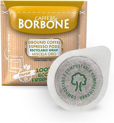 CAFFE'BORBONE CIALDA 44 ORO 100PZ